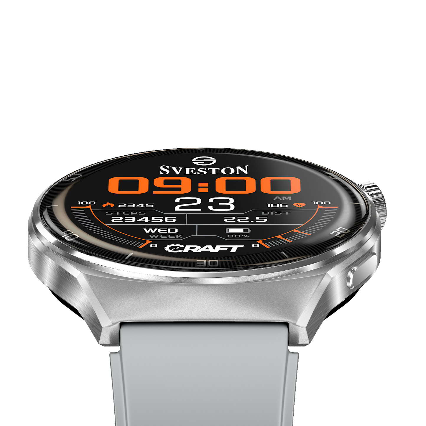 Craft Chain Smartwatch With Free Silicon Strap