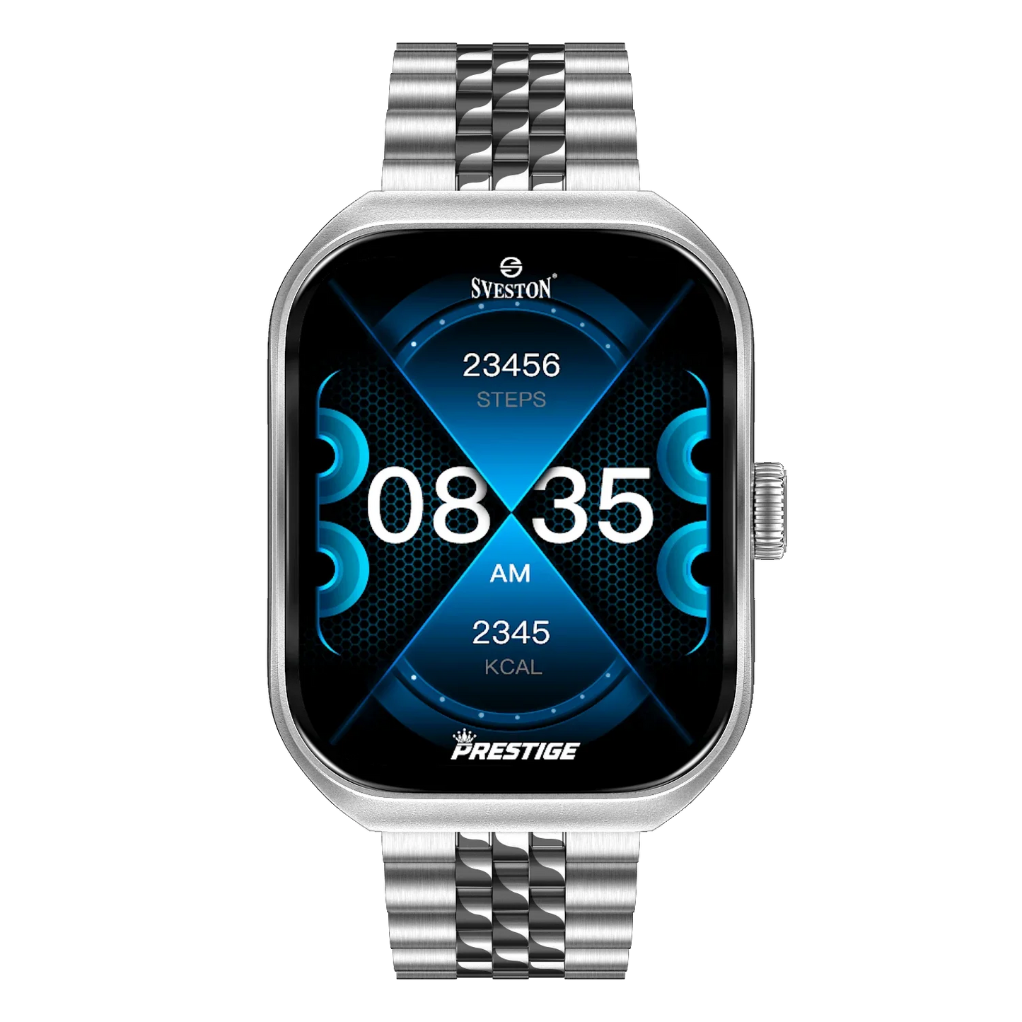 Prestige Chain Smartwatch With Free Silicon Strap