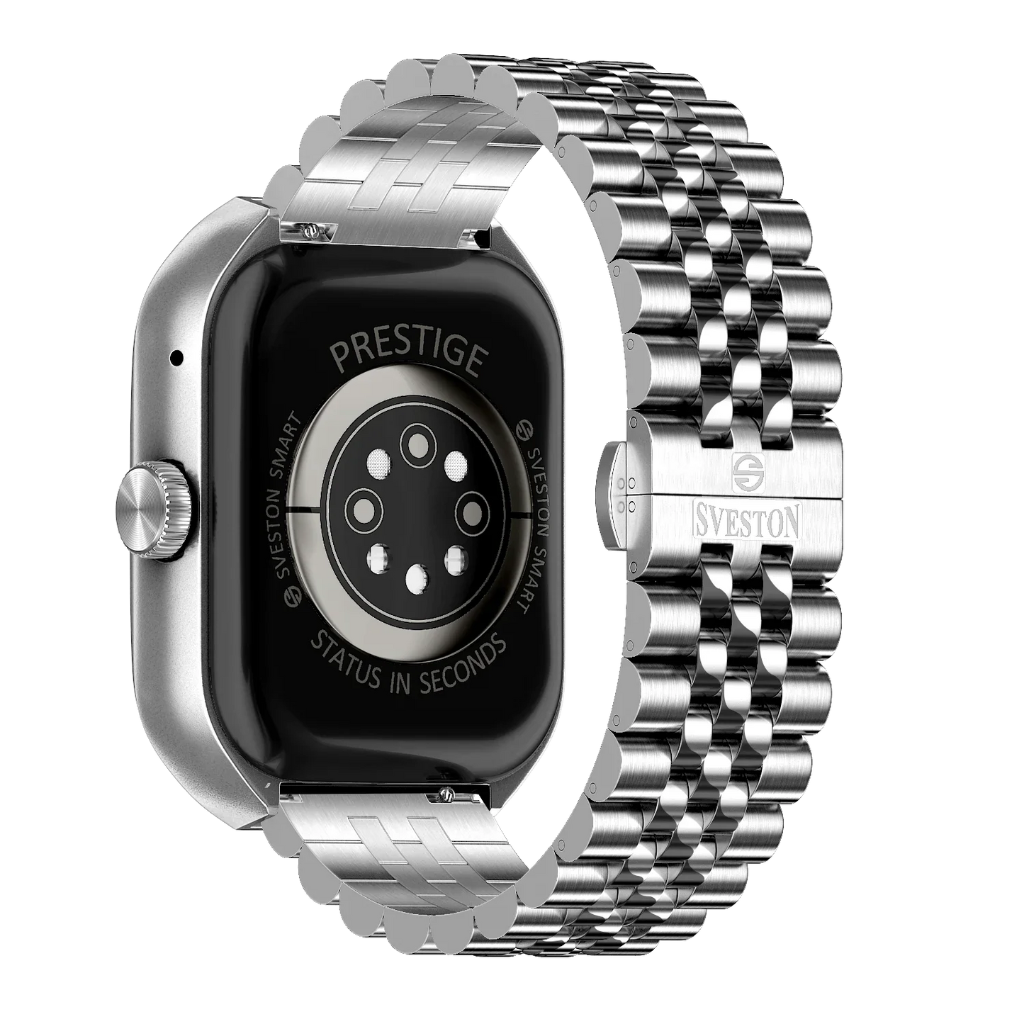Prestige Chain Smartwatch With Free Silicon Strap