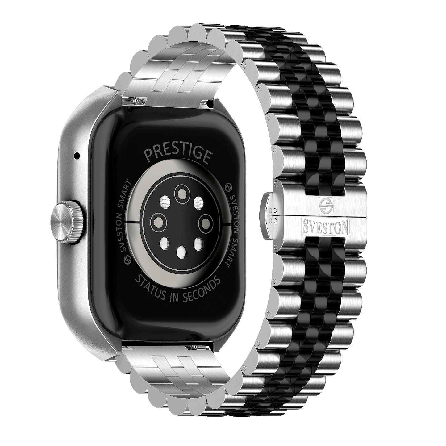 Prestige Chain Smartwatch With Free Silicon Strap