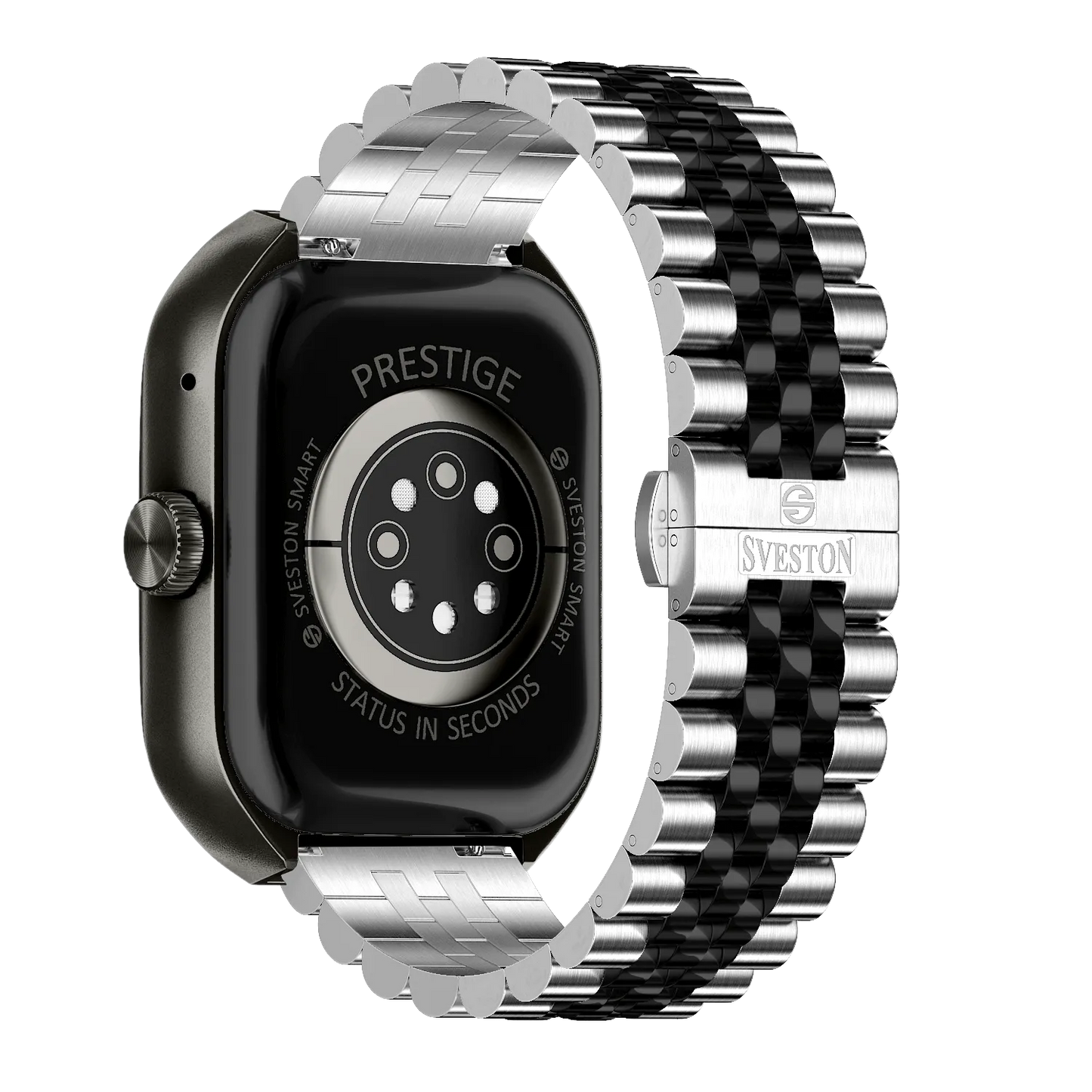 Prestige Chain Smartwatch With Free Silicon Strap