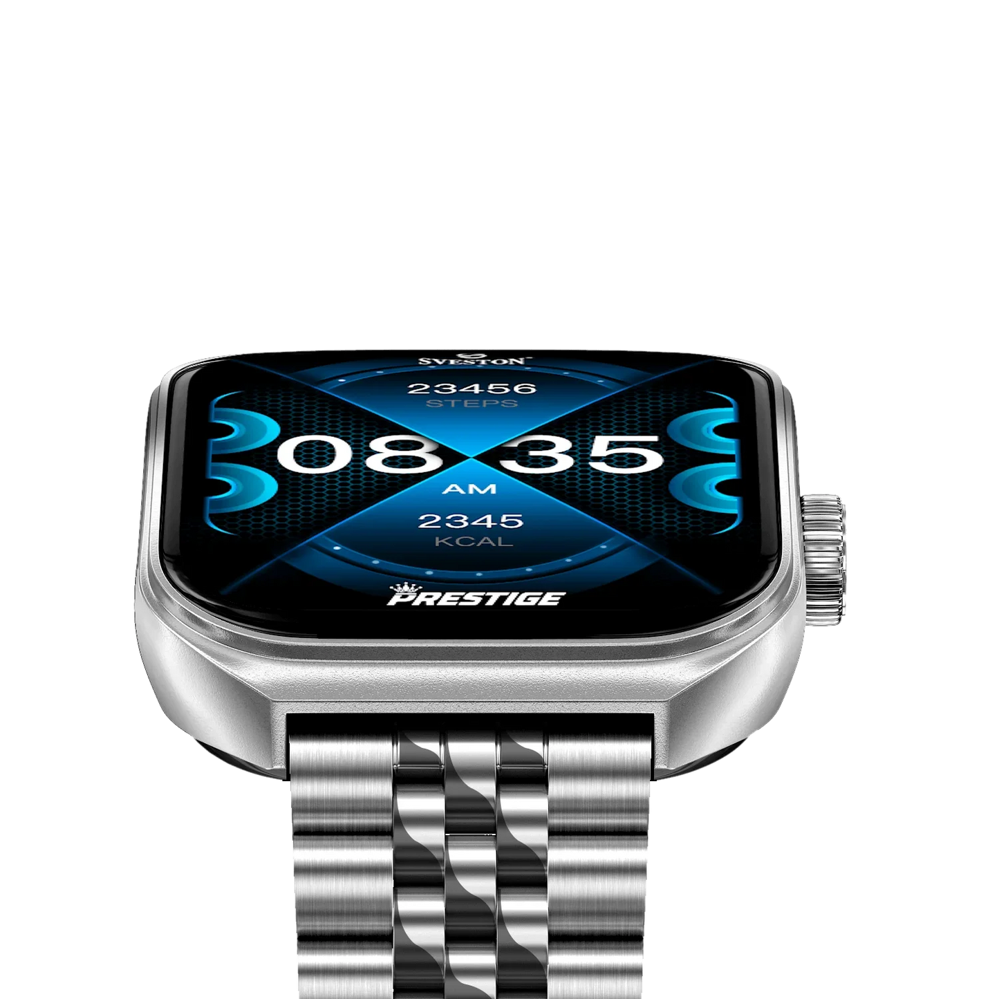 Prestige Chain Smartwatch With Free Silicon Strap