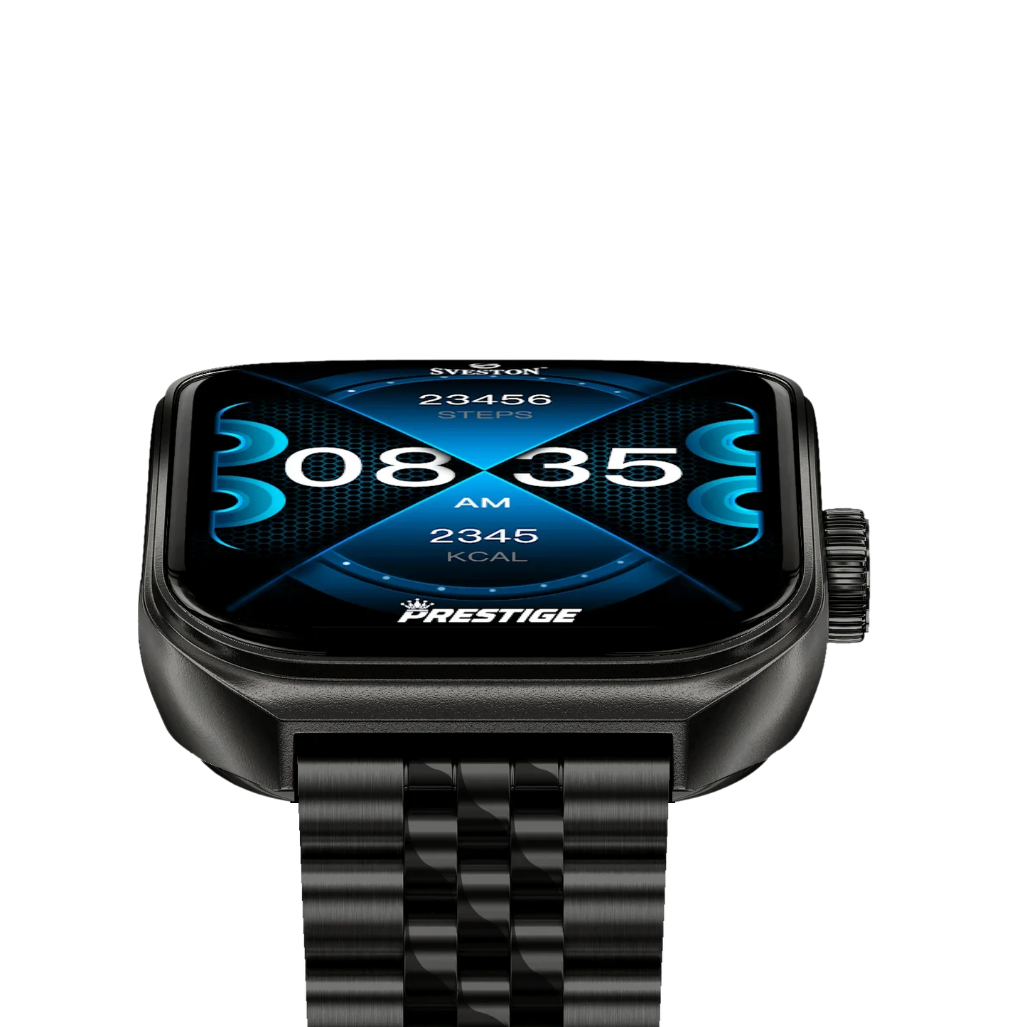 Prestige Chain Smartwatch With Free Silicon Strap