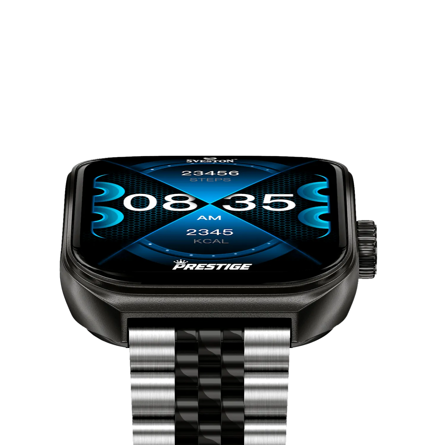 Prestige Chain Smartwatch With Free Silicon Strap