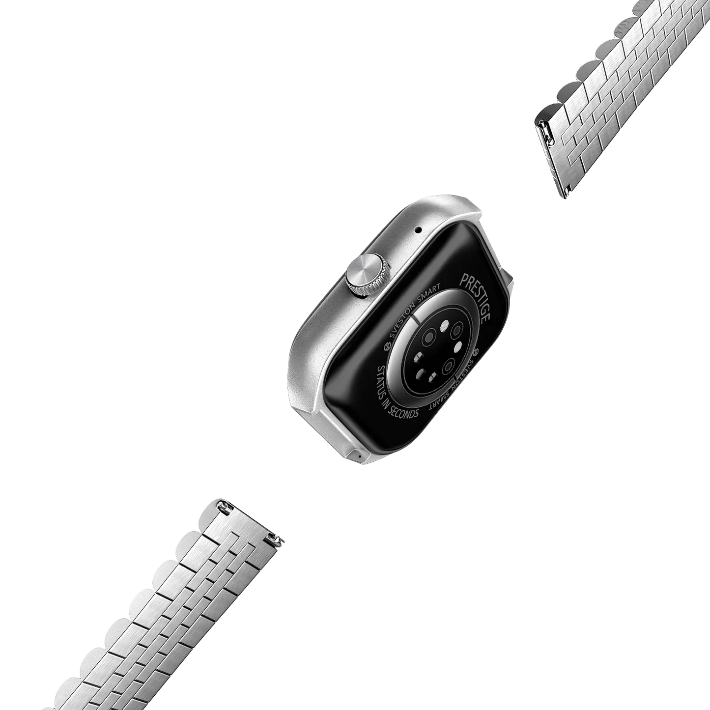 Prestige Chain Smartwatch With Free Silicon Strap