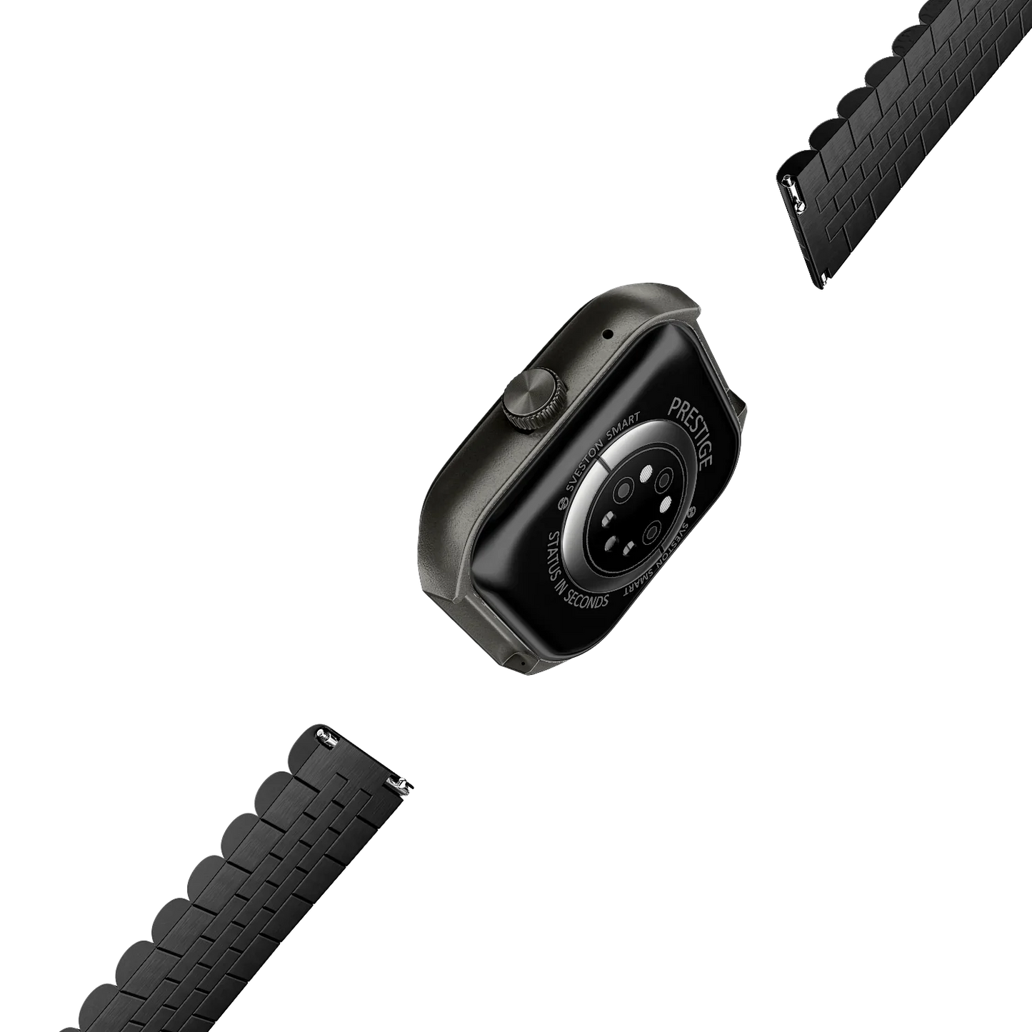 Prestige Chain Smartwatch With Free Silicon Strap