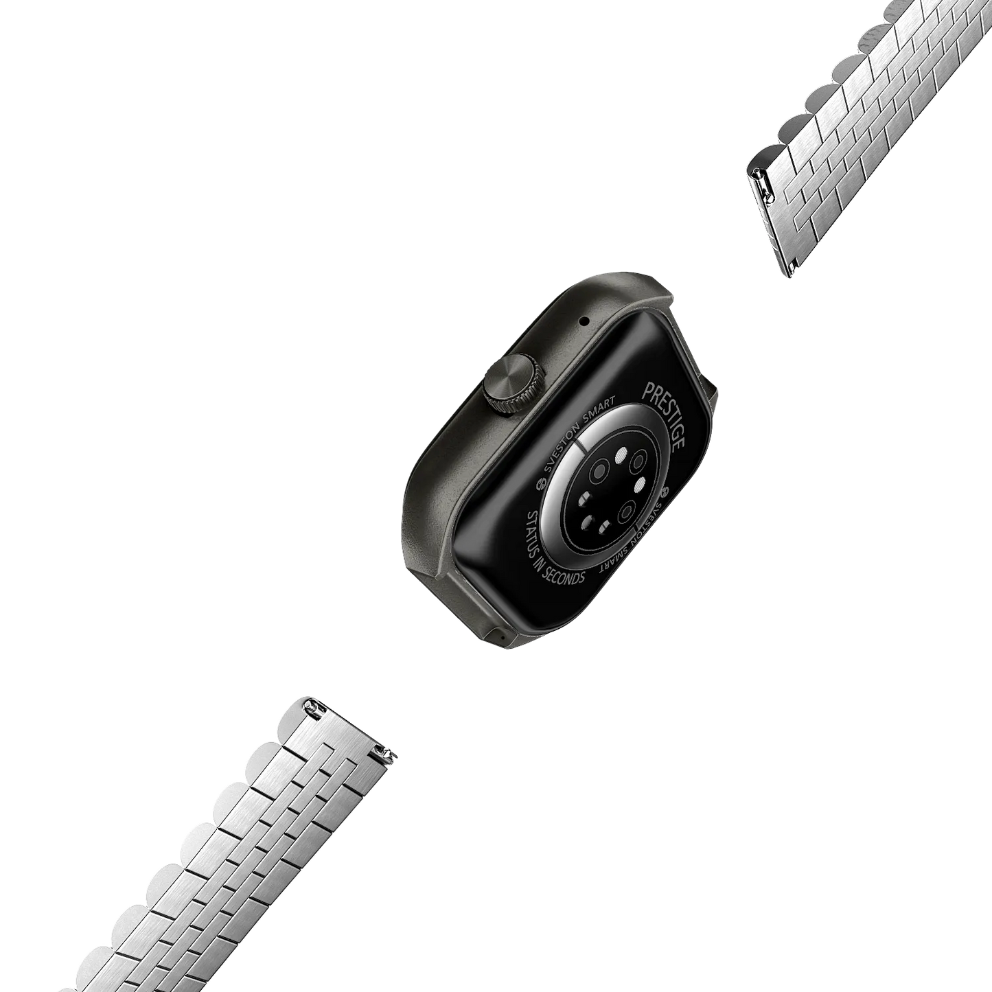 Prestige Chain Smartwatch With Free Silicon Strap