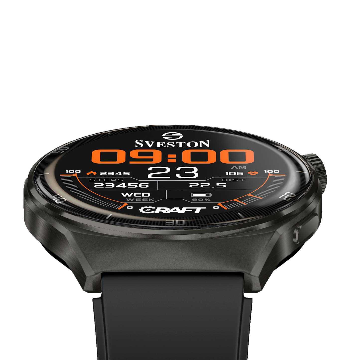Craft Chain Smartwatch With Free Silicon Strap