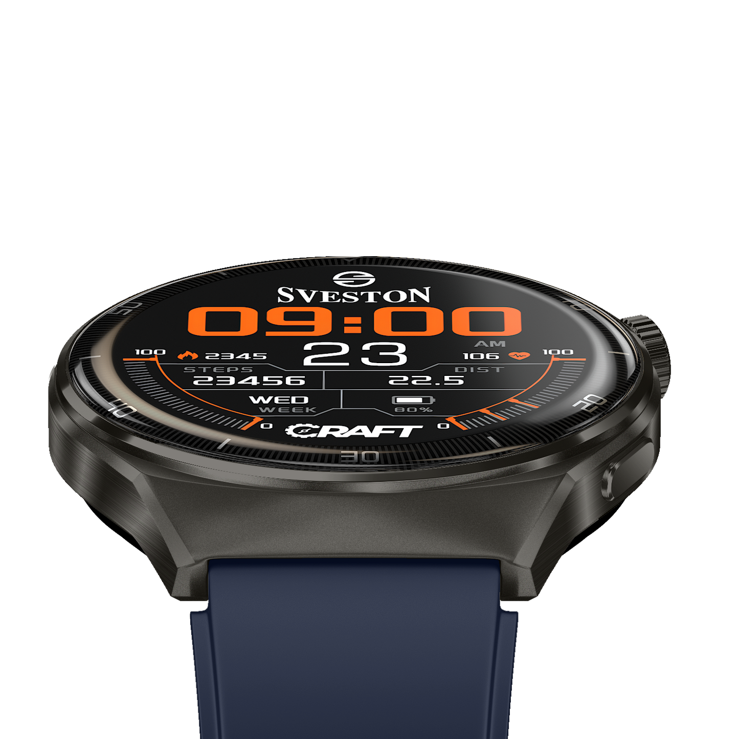 Craft Chain Smartwatch With Free Silicon Strap