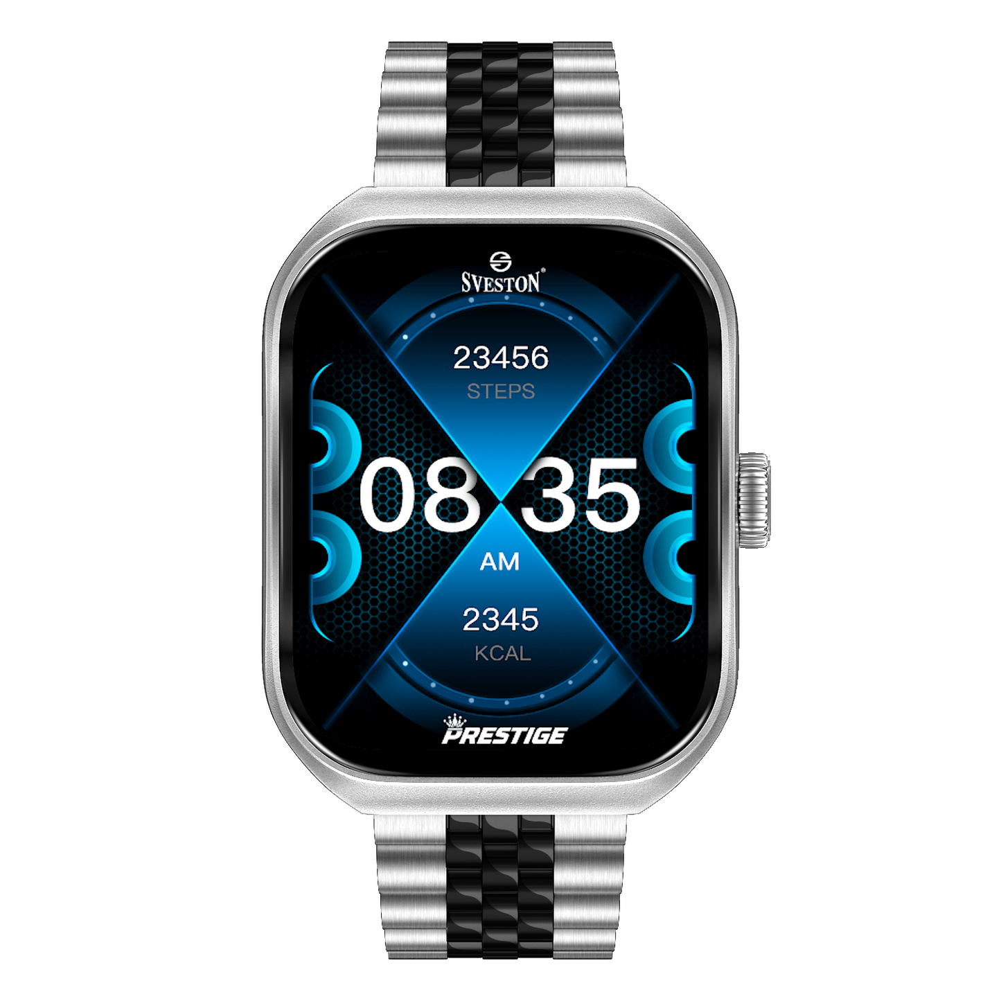 Prestige Chain Smartwatch With Free Silicon Strap
