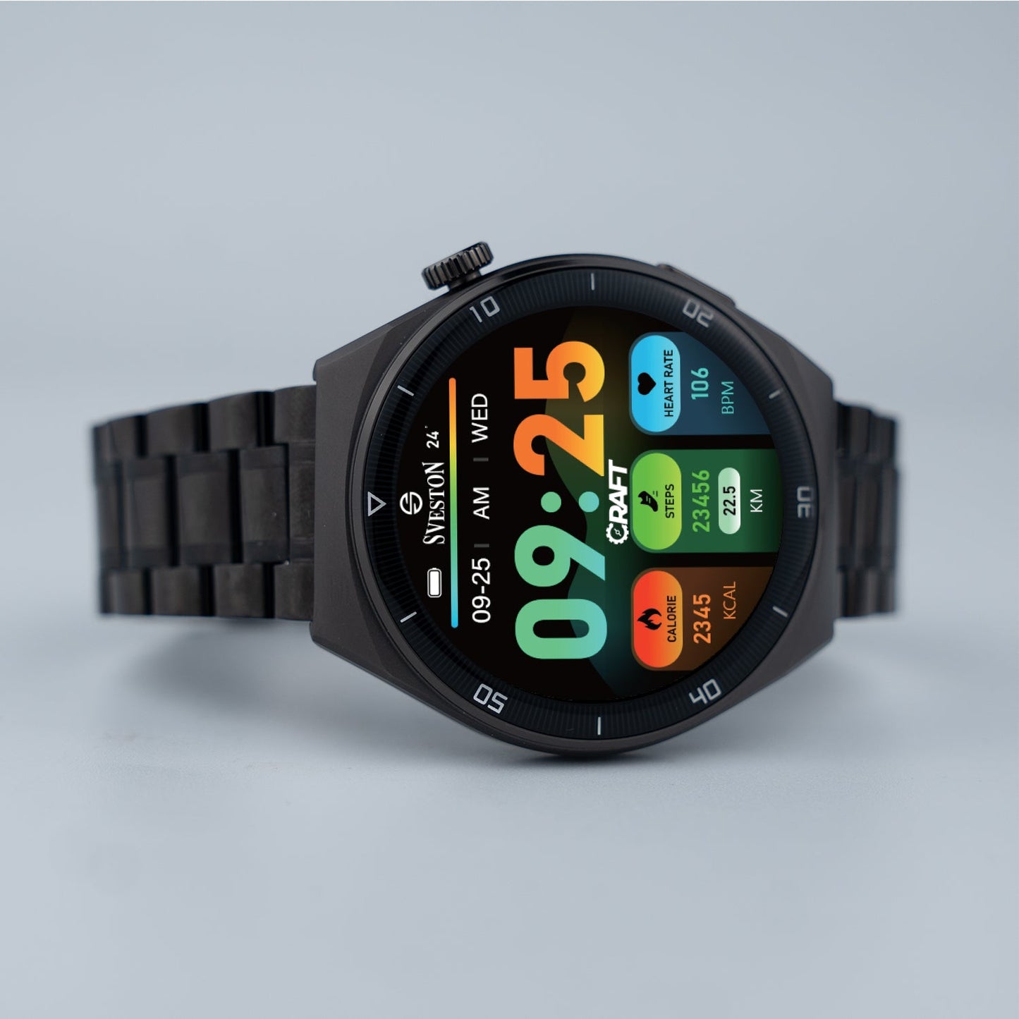 Craft Chain Smartwatch With Free Silicon Strap